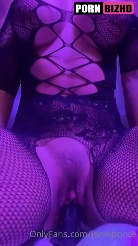Jennifer Ponce – Black Lingerie Ride Dildo Onlyfans leak