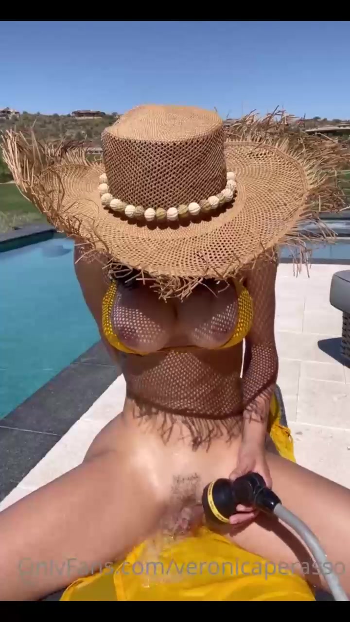 Veronica Perasso Onlyfans leak Riding Dildo Public Pool