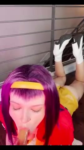 PeachJars Onlyfans leaked Dildo Blowjob Faye Valentine Cosplay