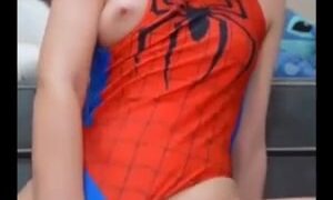 Emthefae Spiderman suit Ride dildo