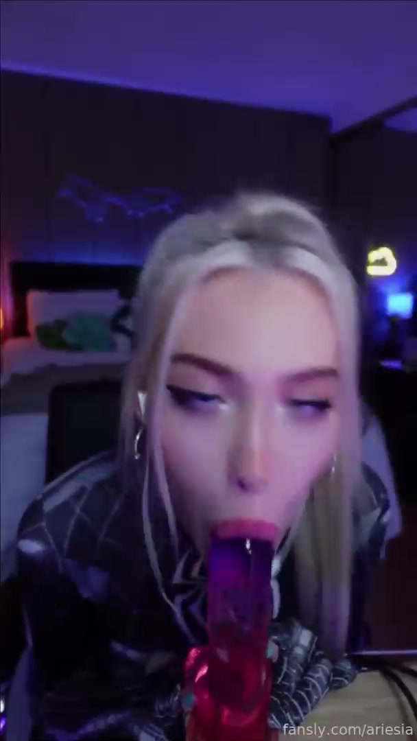 Ariesiatv Spidergirl ASMR JOI Dildo Blowjob Sex tape Video