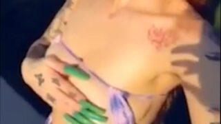 Bhad Bhabie Bikini Hand Bra Video