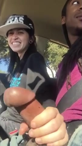 Alaska Zade – Lesbian Porn Gives Friend Handjob In Car !!!