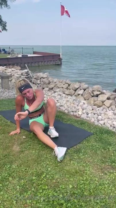 Alysha Newman Workout outsize with Sexy Body !!!