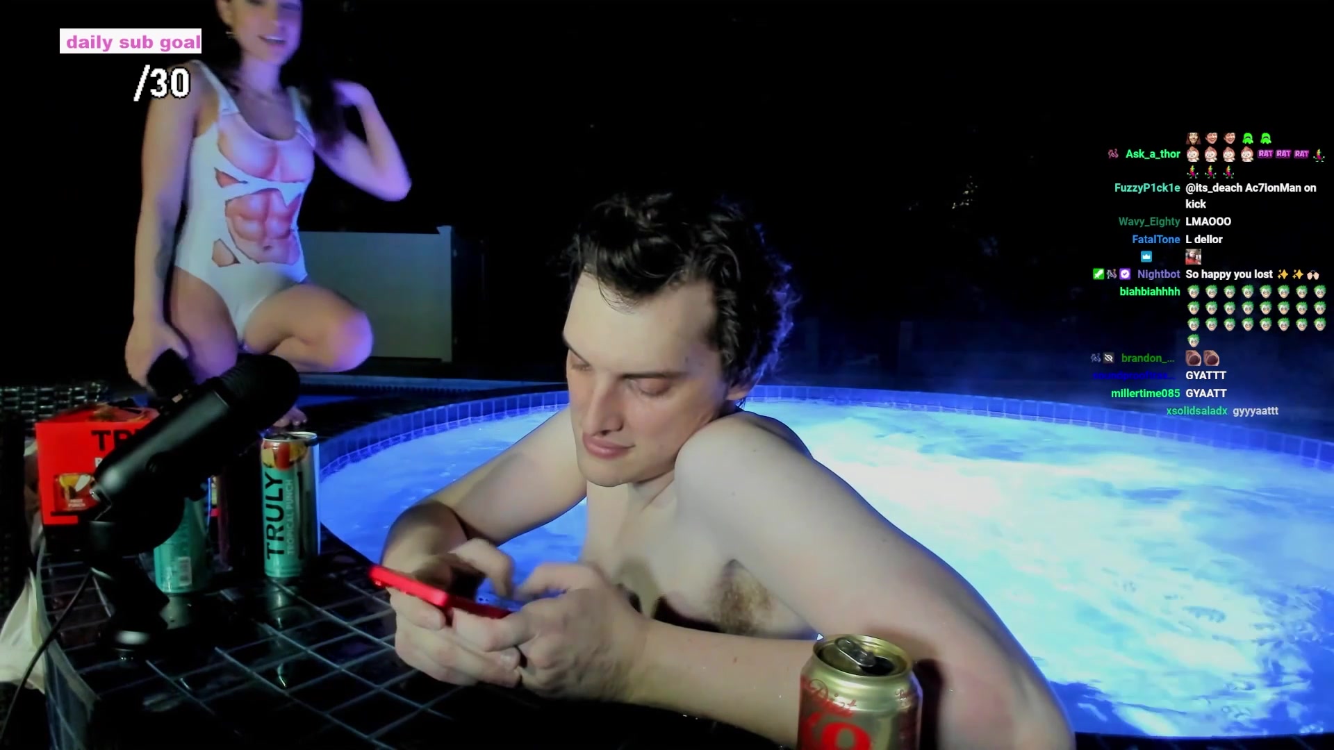 Nadia Amine Nude Erotic Body in pool – Video Onlyfans !!!